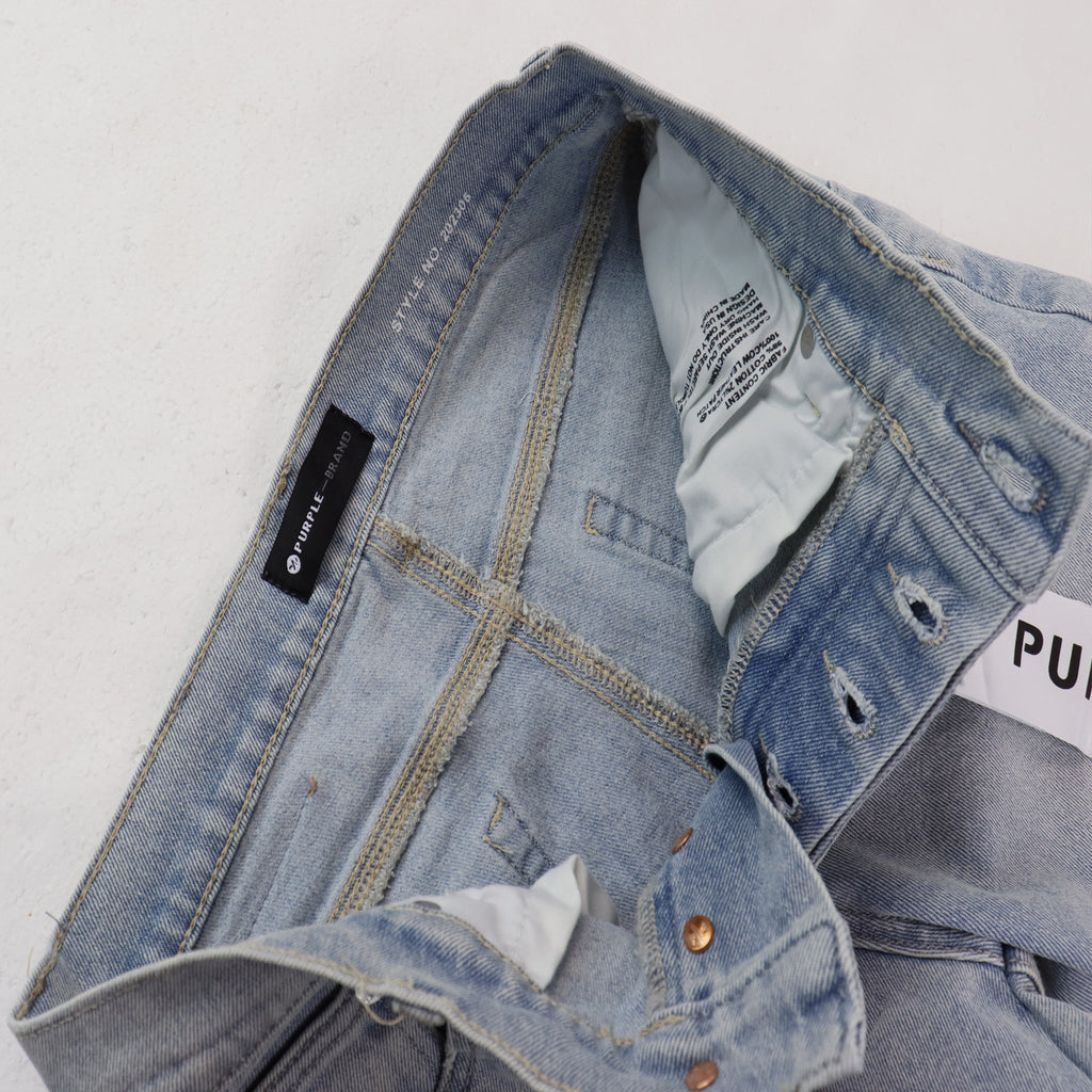 Purple Brand Star Embroidery Skinny Denim Jeans Unisex
