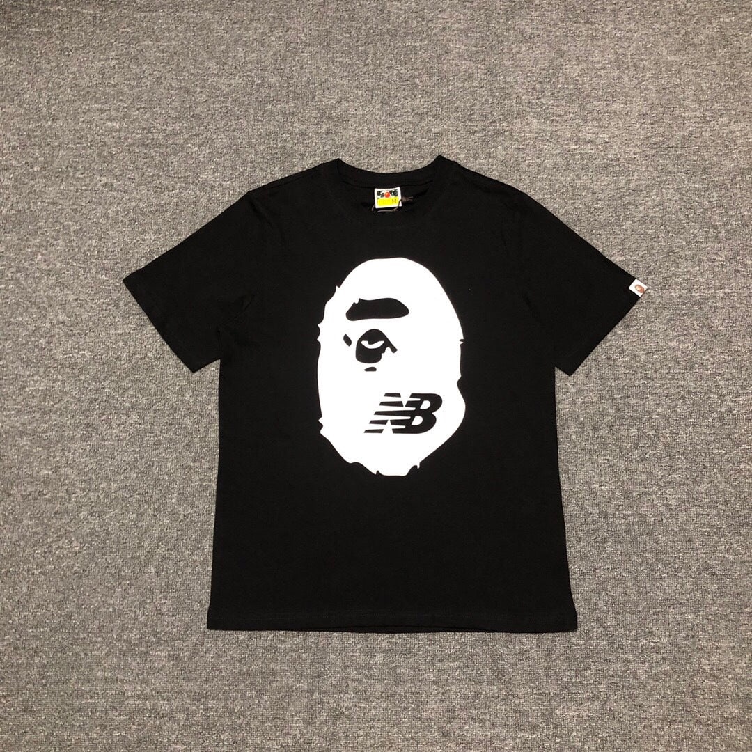 BAPE Classic Camo Ape Head Letter Print Loose Unisex Casual T-Shirt