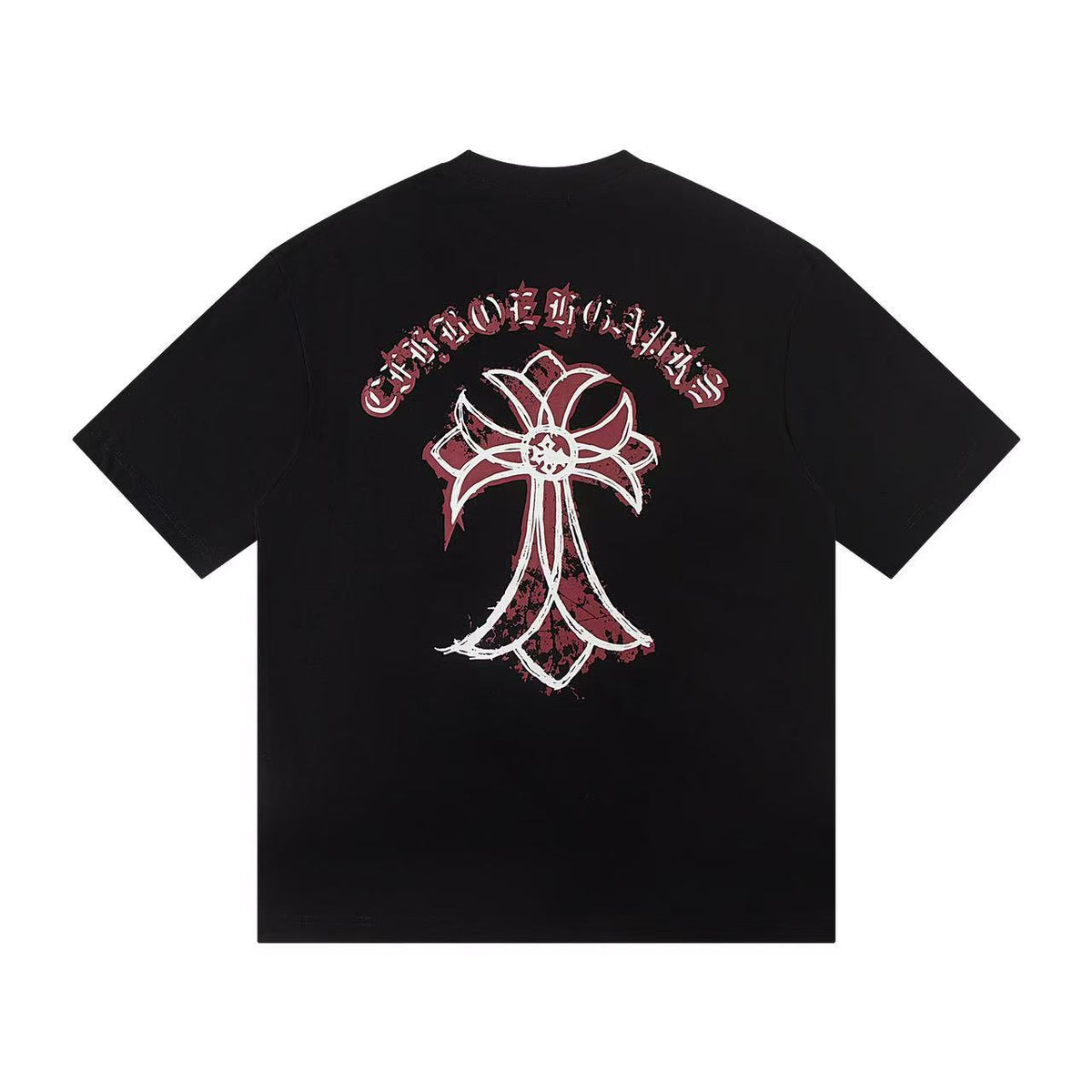 Chrome Hearts Horseshoe Cross Print Short Sleeve Tee Unisex