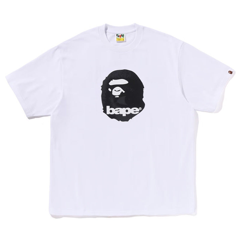 BAPE Ape Head Cartoon Print Loose Unisex Short Sleeve T-Shirt