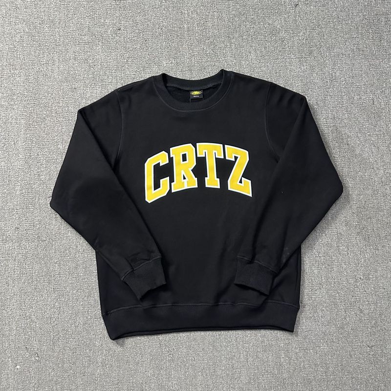 Corteiz Island Letter Graphic Oversized Crewneck Streetwear