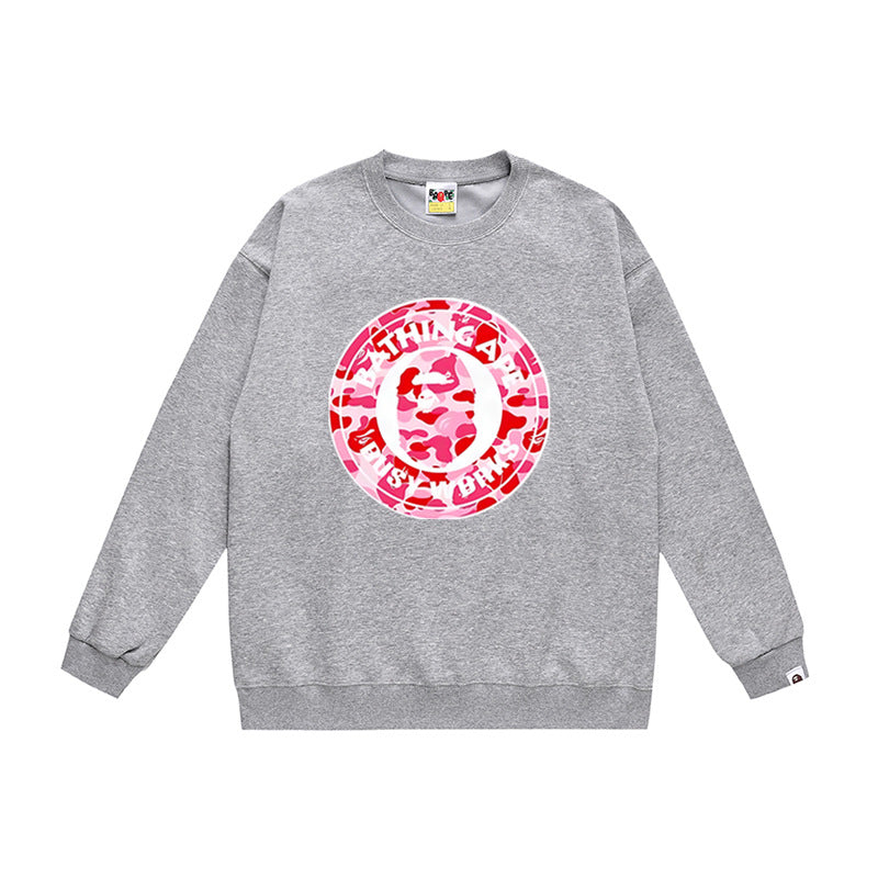 BAPE Ape Head Crewneck Sweatshirt Multi Print Streetwear Pullover