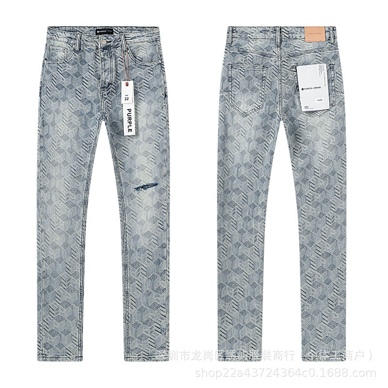 Purple Brand American Street Casual Denim Jeans Unisex