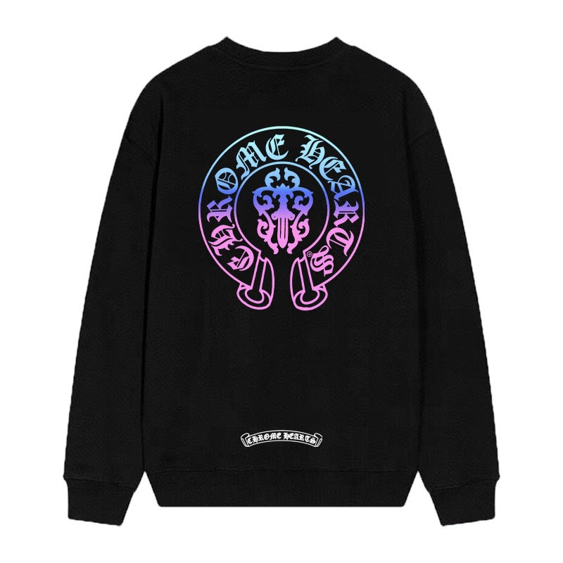 Chrome Hearts Cross Horseshoe Crewneck Sweatshirt Vintage Street Top