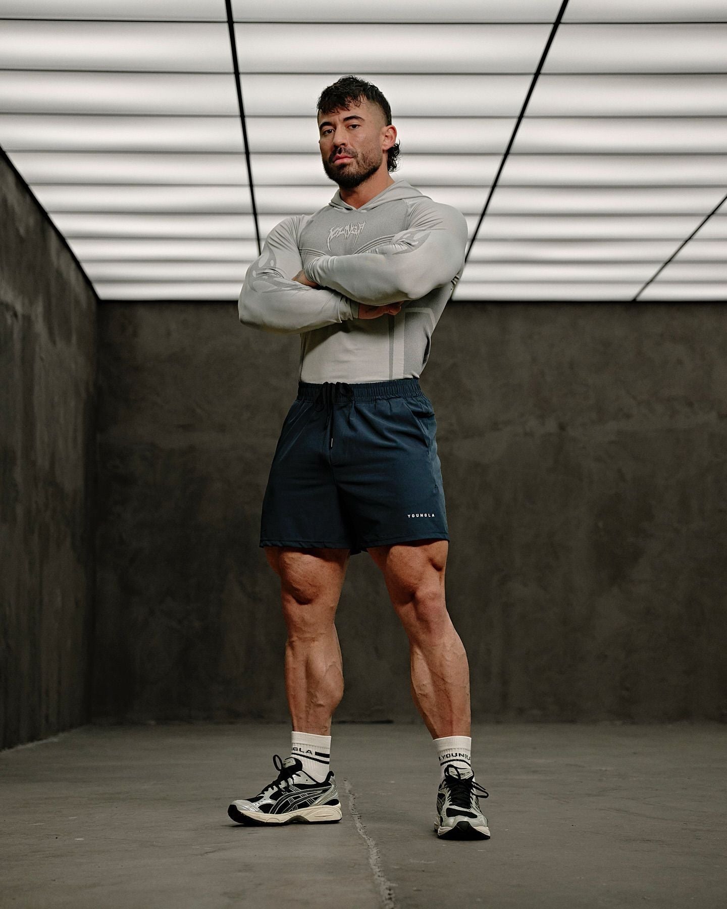 YOUNGLA 8062 Warrior Compression Hoodies