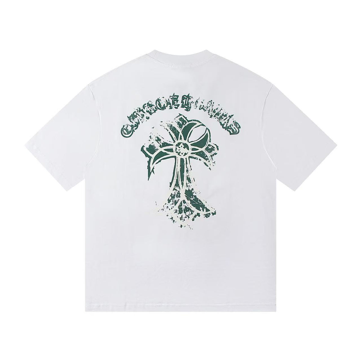 Chrome Hearts Horseshoe Cross Print Short Sleeve Tee Unisex