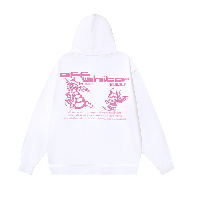 OFF-WHITE Caravaggio Angel Hoodie Heavyweight Streetwear Unisex