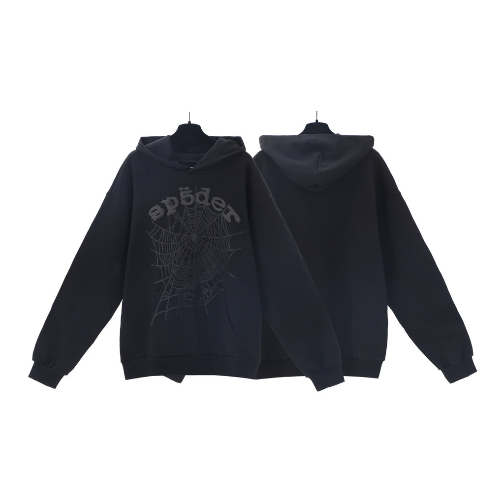 Sp5der Foam Print Spider Web Hoodie Sweatshirt Jogger Pants Set