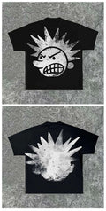 Warzone Studios Y2K Double Sided Cartoon Oversized Vintage Cotton Tee