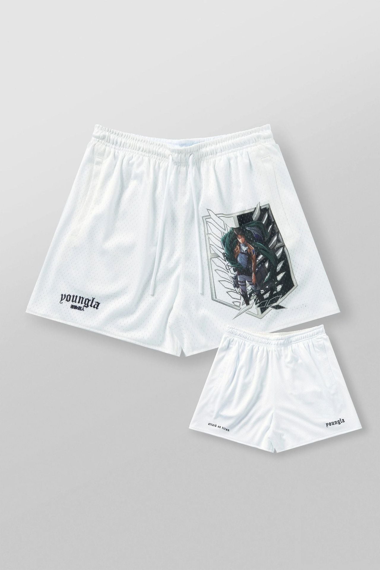 YOUNGLA 1126 AOT© x YLA Mesh Shorts