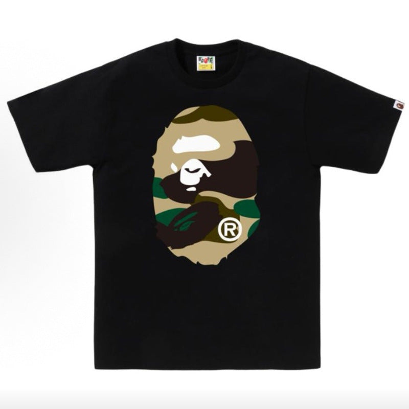 Bape Multi‑Graphic Ape Head Oversized Tee Streetwear Unisex