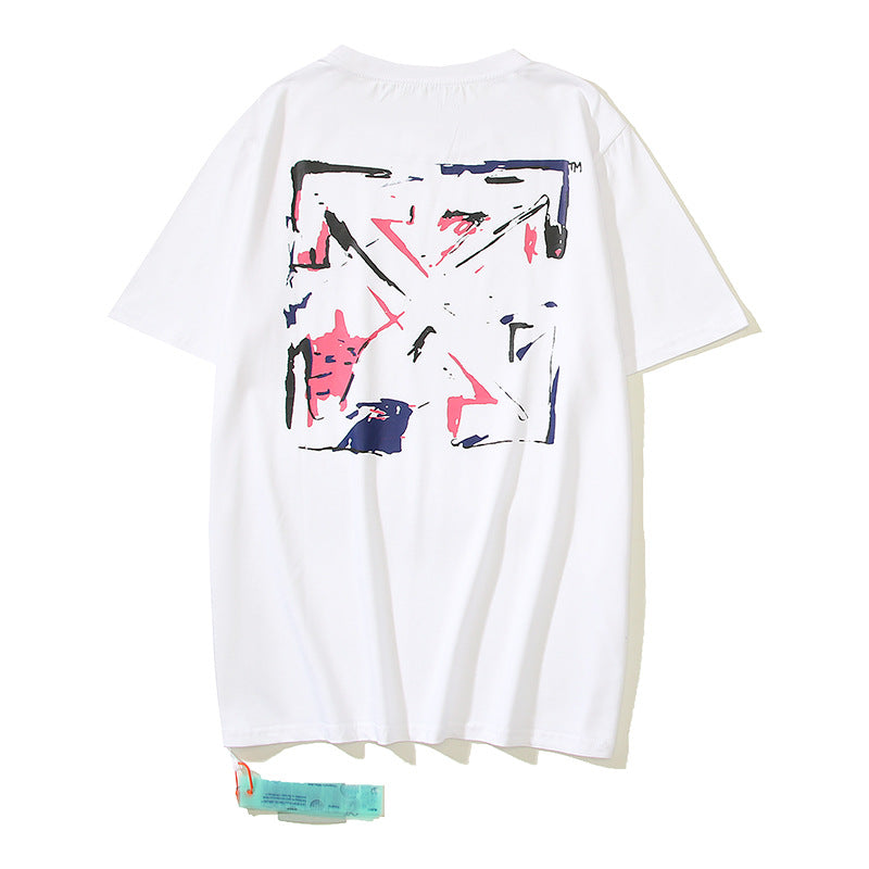 Off-White Arrow Graphic Print Short Sleeve Tee Streetwear Unisex