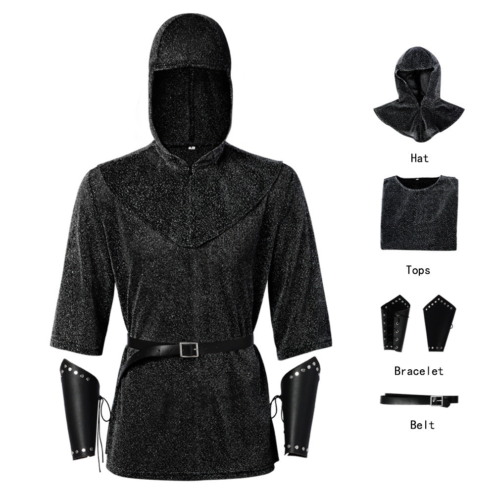 Halloween Templar Knight Chainmail Look Outfit Cosplay Costume