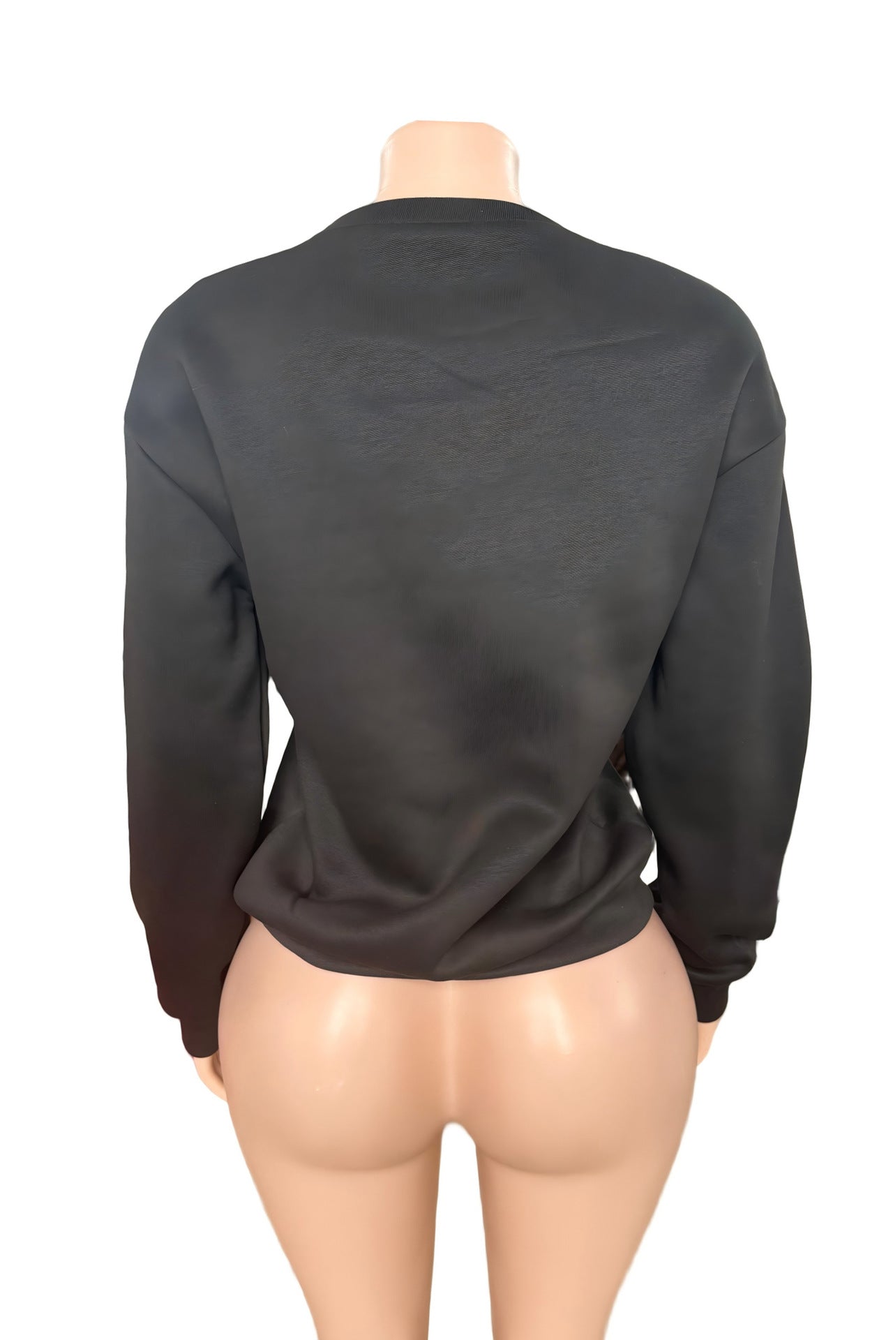 True Religion Boyfriend Buddha Graphic Crewneck Pullover Sweatshirt Women