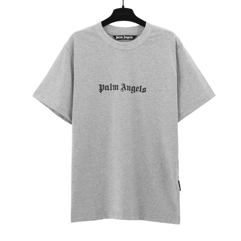 Palm Angels Graffiti Flame Palm Tree Graphic Oversized Tee Streetwear