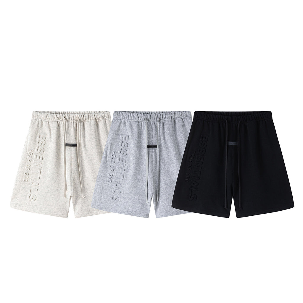 Fear Of God Essentials Embossed Letter Loose Casual Shorts Unisex