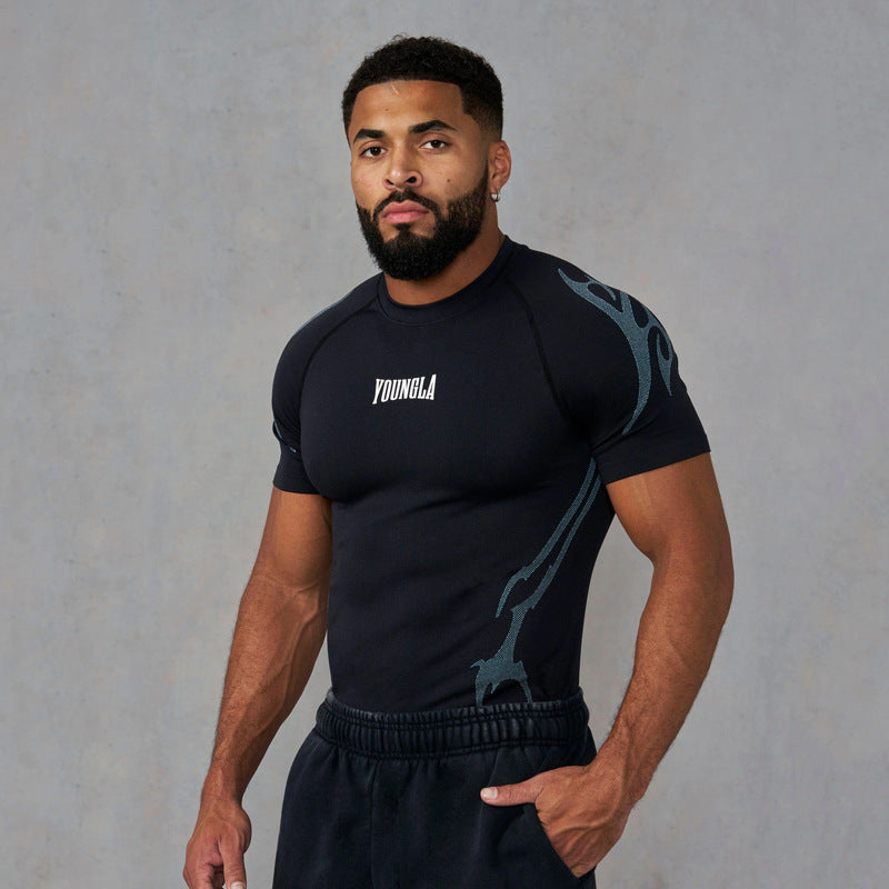YOUNGLA 4067 Gothic Compression Tees