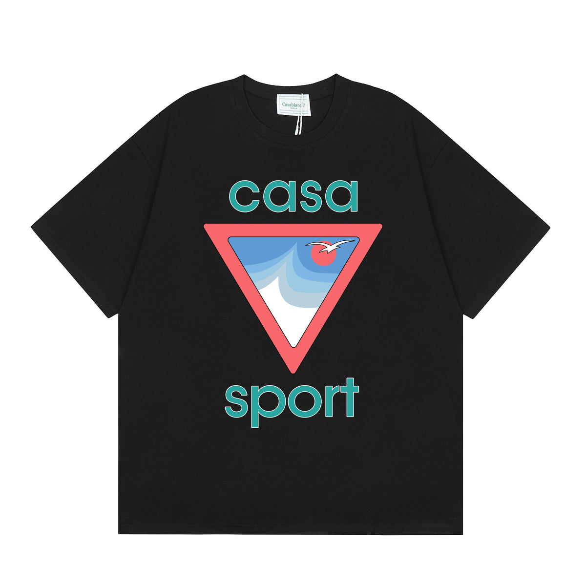 Casablanca Multi‑Artwork Vintage Graphic Oversized Tee Streetwear