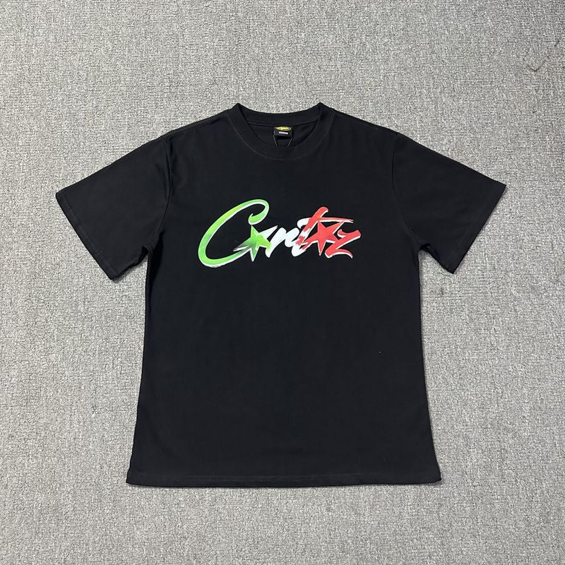 Corteiz Logo Letter Print Crew Neck Short Sleeve T‑Shirt Unisex