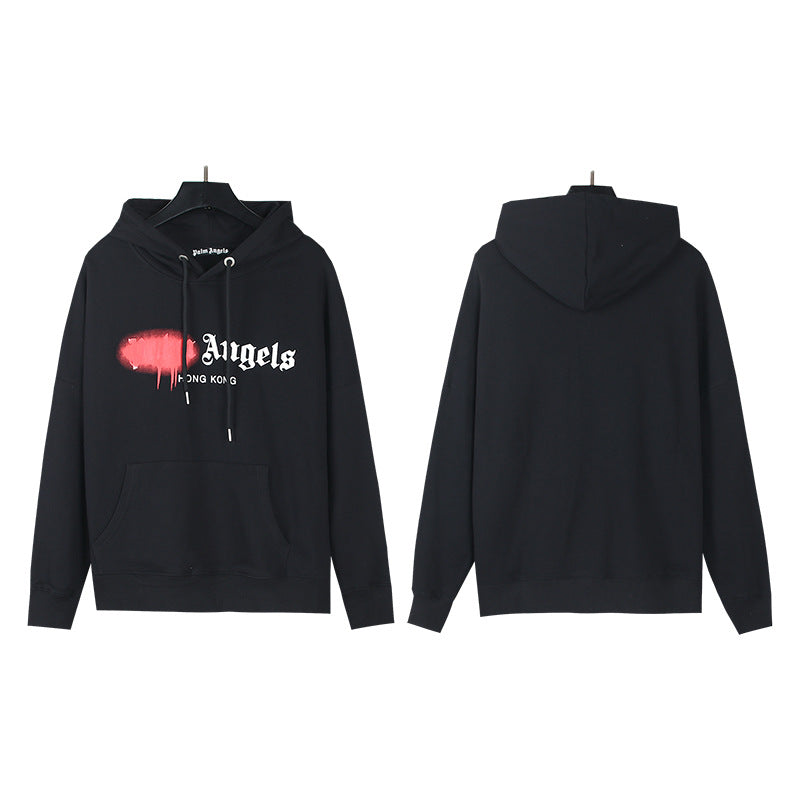 Palm Angels Las Vegas Sprayed Logo Hoodie Streetwear Pullover