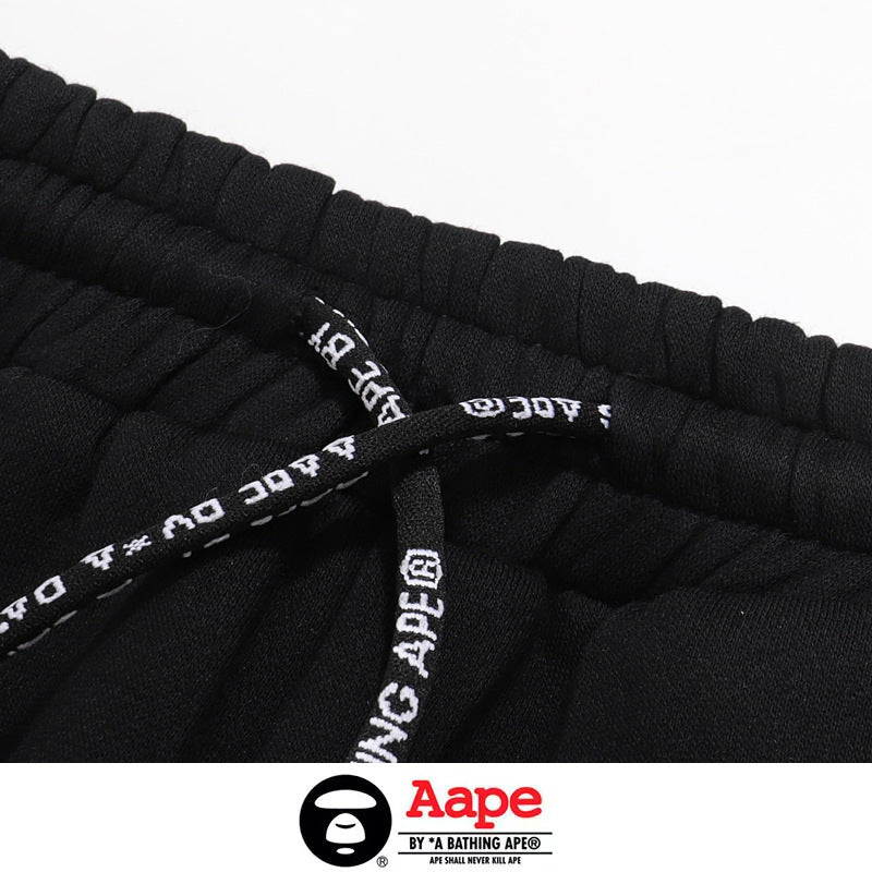 BAPE Aape Ape Big Logo Print Cuffed Jogger Sweatpants Unisex