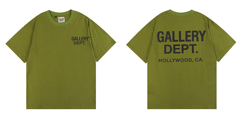 Gallery Dept Classic Logo Slogan Crew Neck Short Sleeve T‑Shirt Unisex