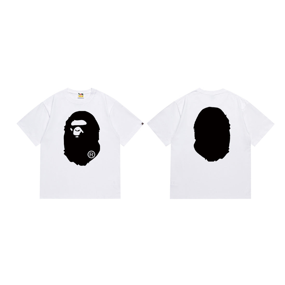 Bape Camo Ape‑Head Graphic Oversized Tee Streetwear Unisex