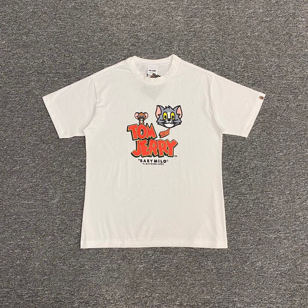 BAPE Classic Camo Ape Head Letter Print Loose Unisex Casual T-Shirt