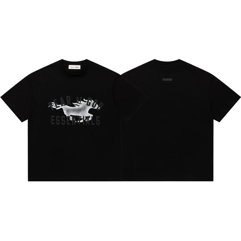 Fear Of God Essentials Letter Series Crew Neck Short Sleeve T Shirt