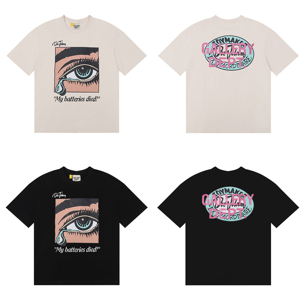 Gallery Dept Classic Logo Slogan Crew Neck Short Sleeve T‑Shirt Unisex