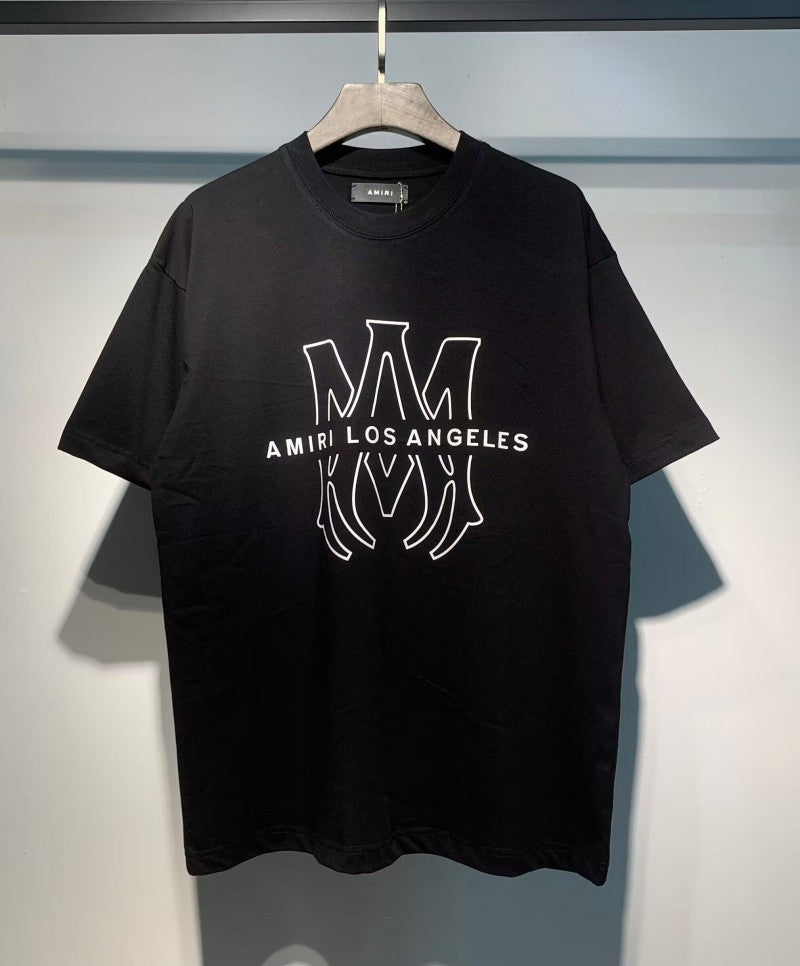 Amiri Multi‑Print Peace Dove Graffiti Oversized Tee Streetwear