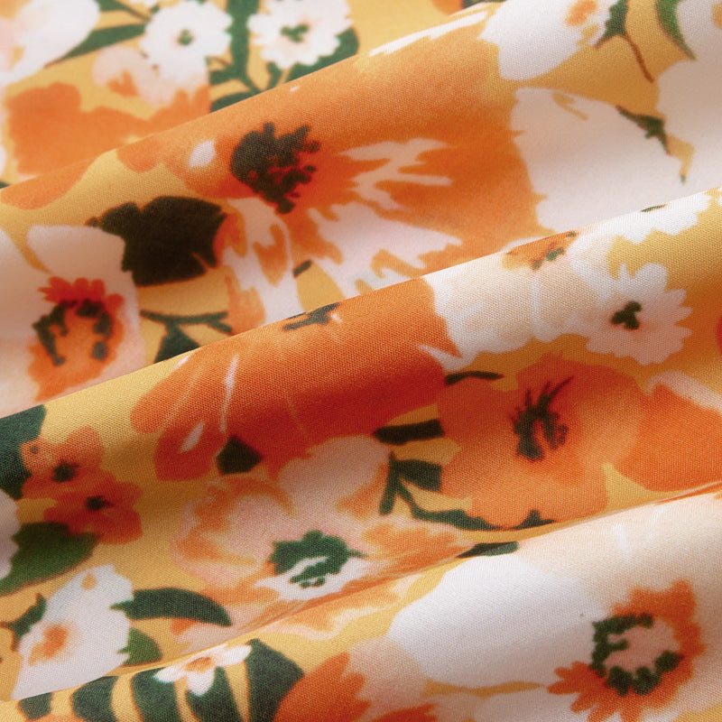 Couple Hawaiian Floral Set Loose 5 Inch Shorts T3664-T3699