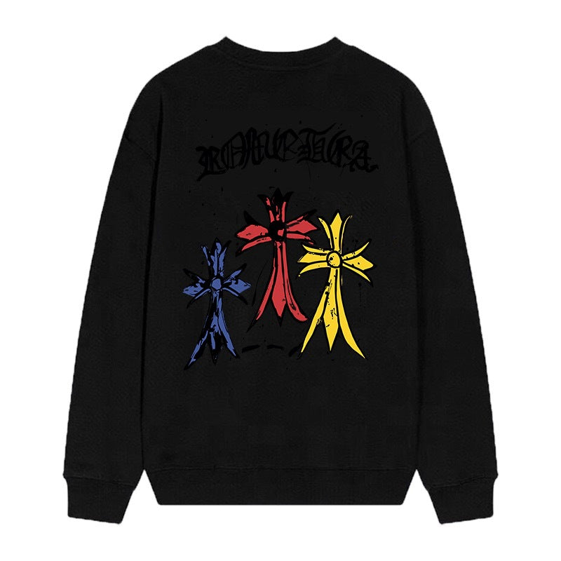 Chrome Hearts Cross Horseshoe Crewneck Sweatshirt Vintage Street Top