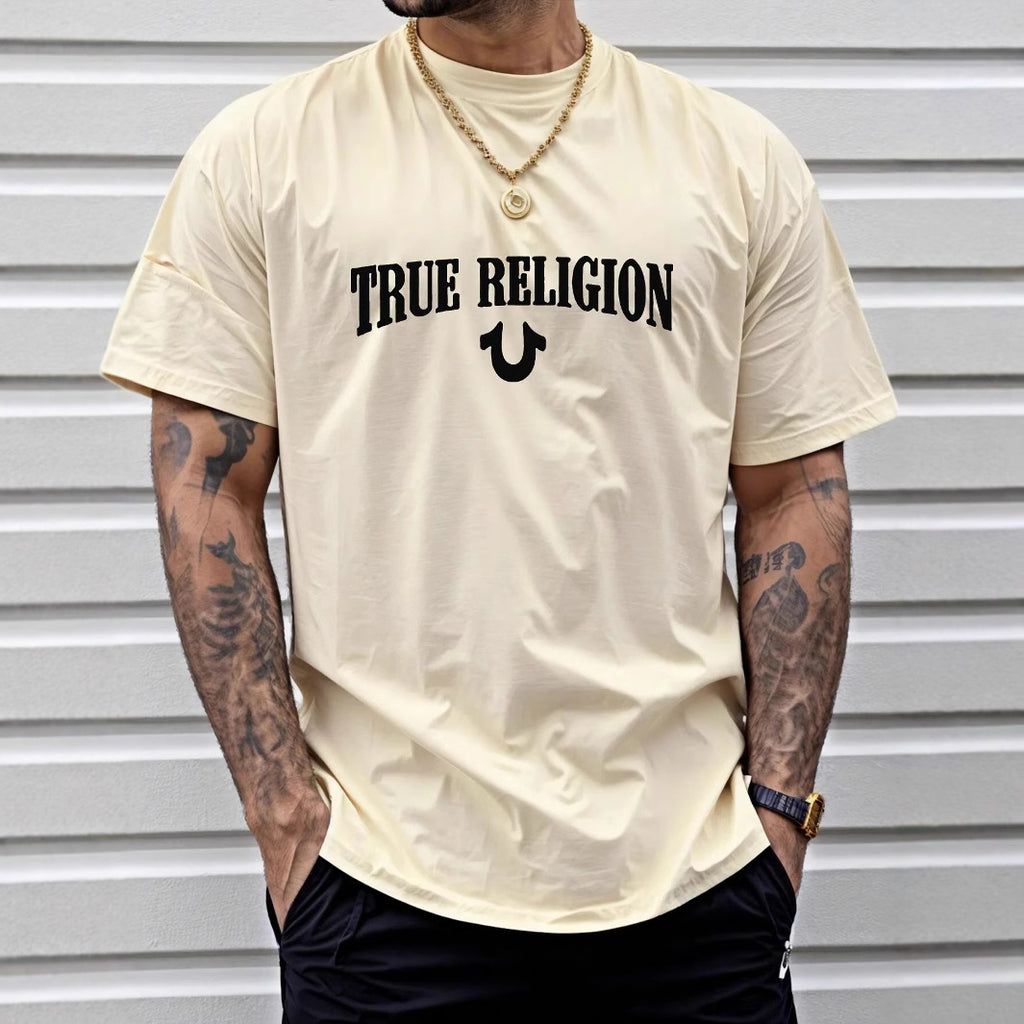 True Religion Horseshoe Logo Cotton Graphic Tee