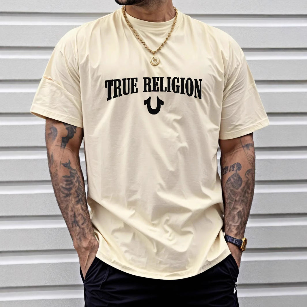 True Religion Horseshoe Logo Cotton Graphic Tee