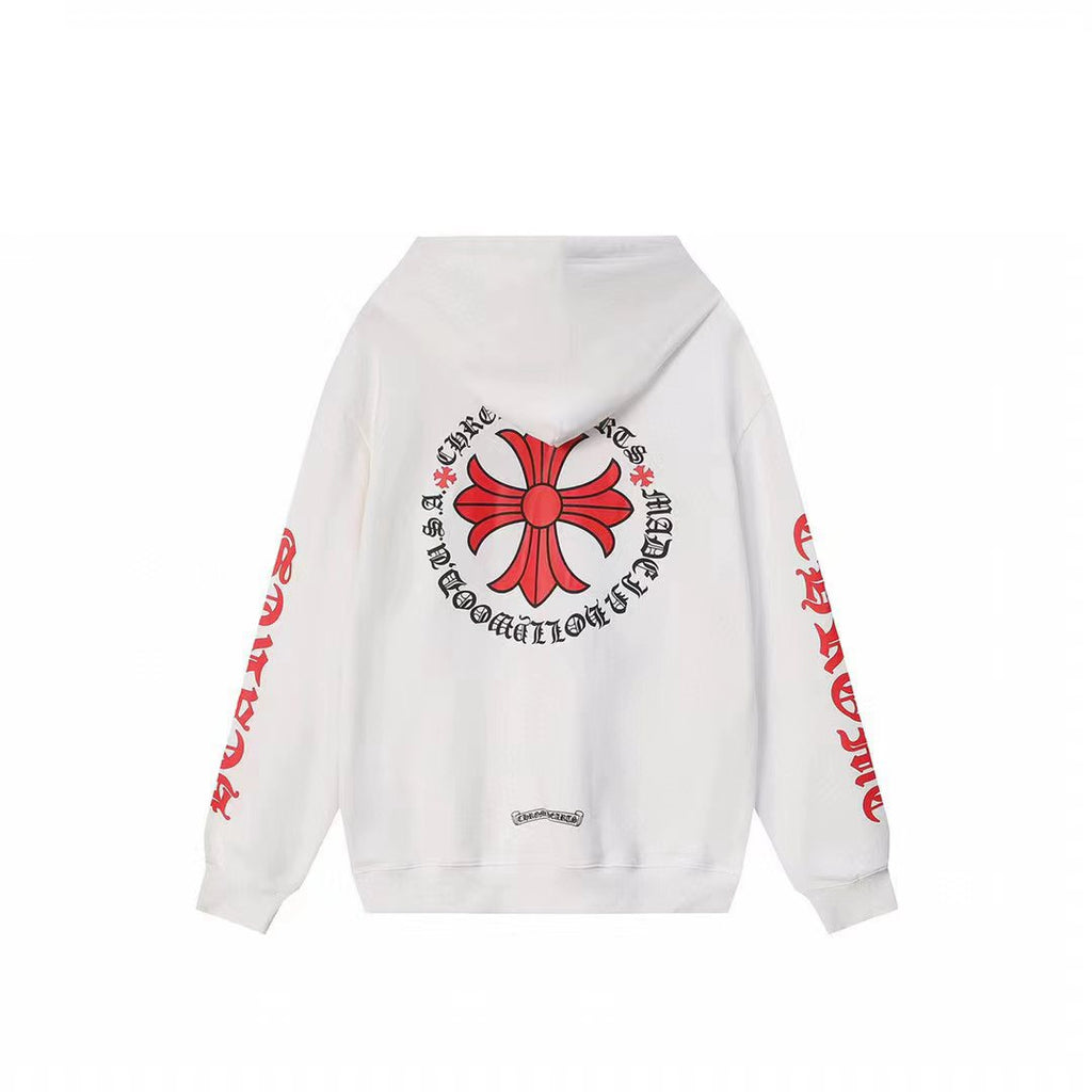 Chrome Hearts Gothic Graphic Print Pullover Hoodie Streetwear Unisex