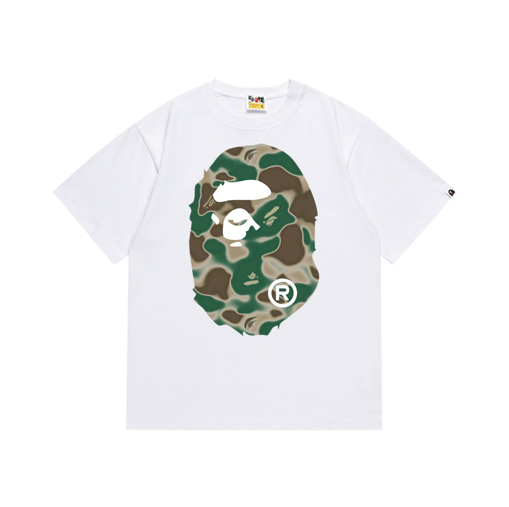BAPE Ape Head Graphic Print Short Sleeve Tee Streetwear Unisex