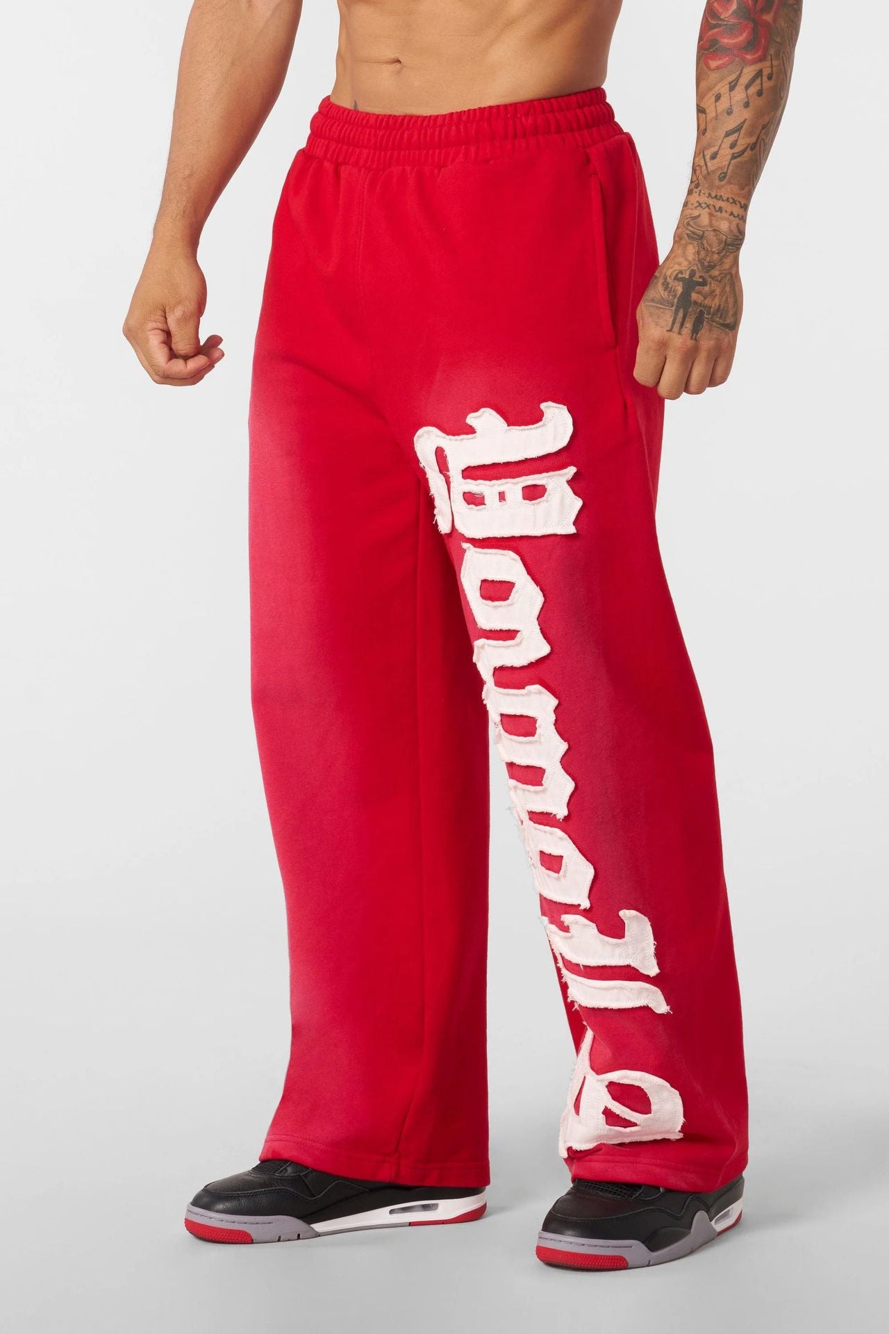 YOUNGLA 2127 Big Patch Sweats