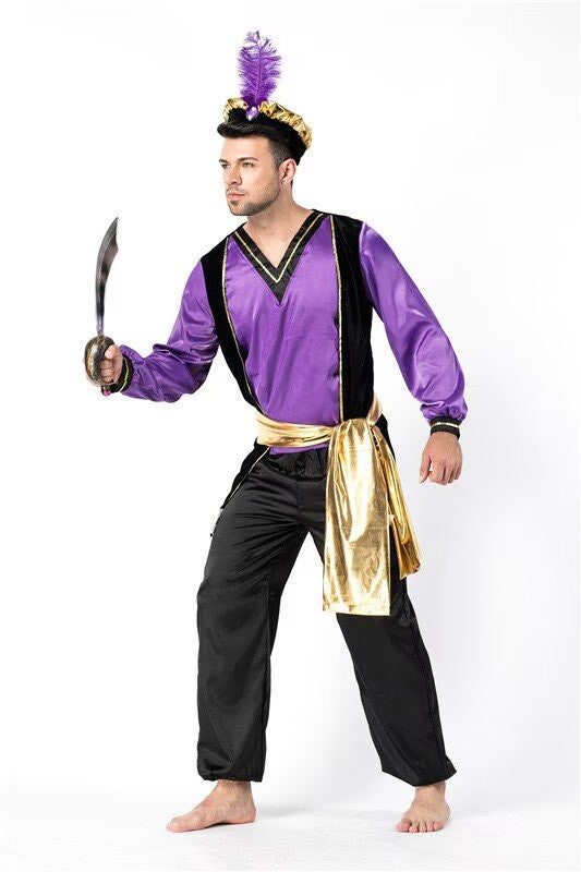 Halloween Couple Spartan Gladiator Viking Warrior Cosplay Costume Set