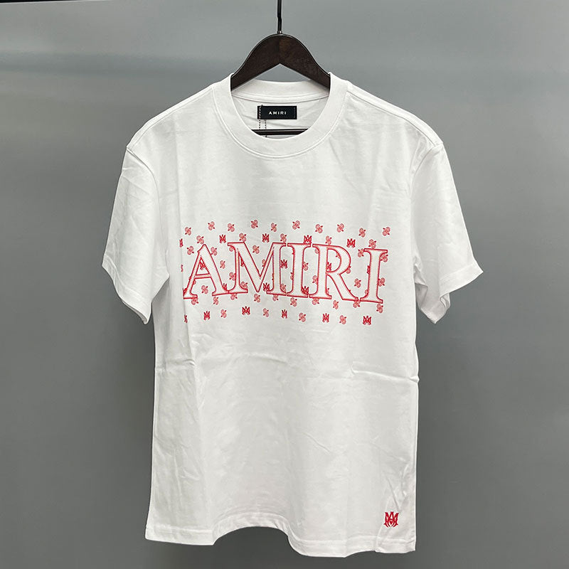 Amiri Multi‑Style Letter Logo Graphic Oversized Tee Streetwear Unisex