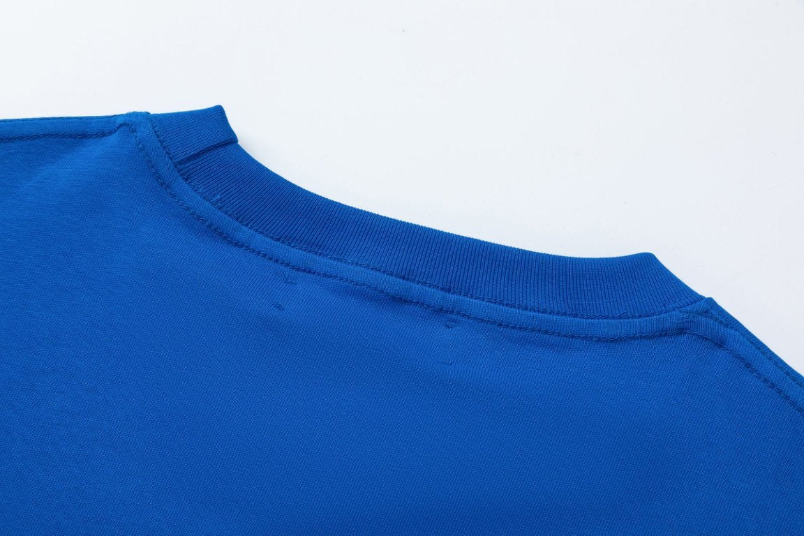 Amiri Velvet Foam Letter Graphic Crew Neck Short Sleeve T Shirt
