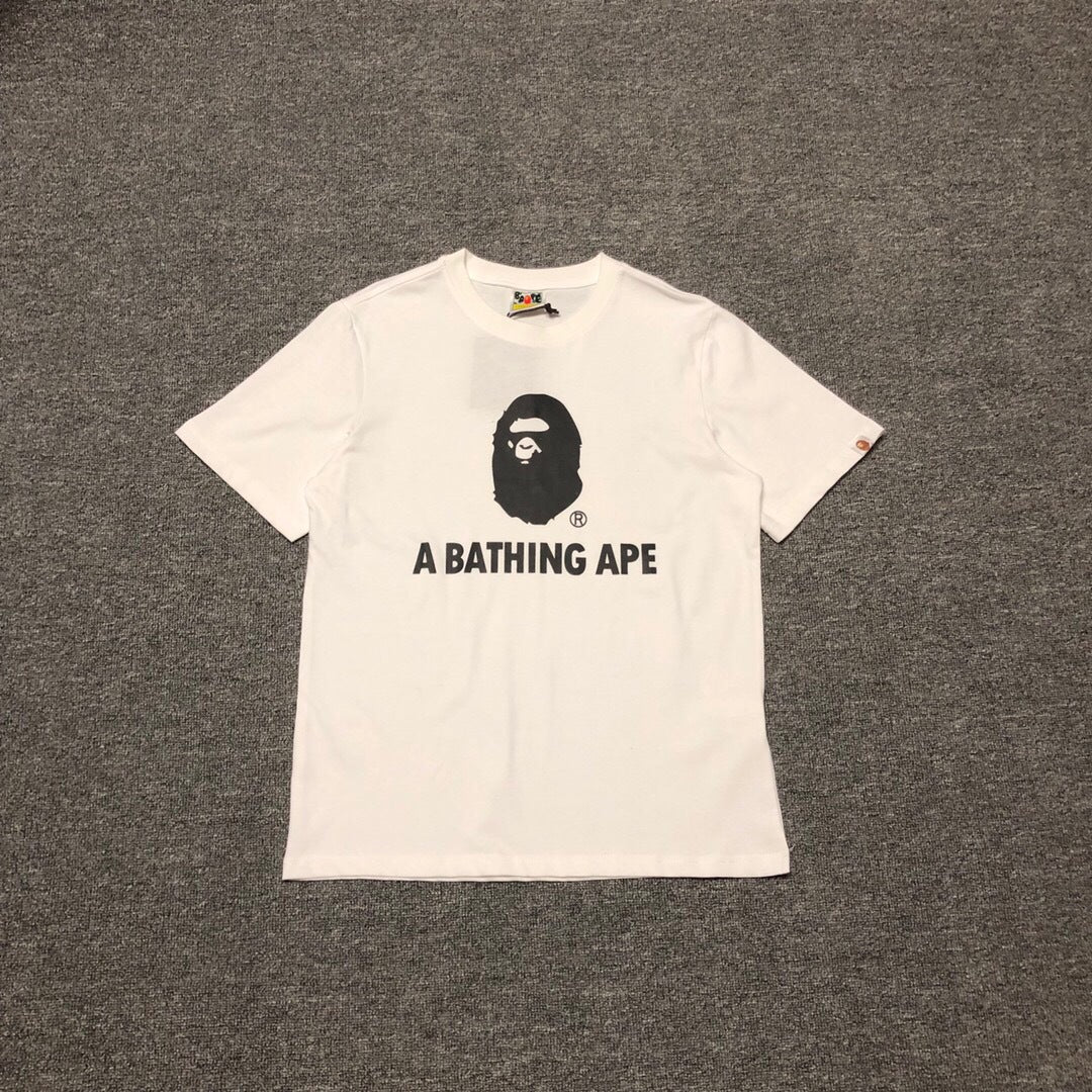 BAPE Classic Camo Ape Head Letter Print Loose Unisex Casual T-Shirt