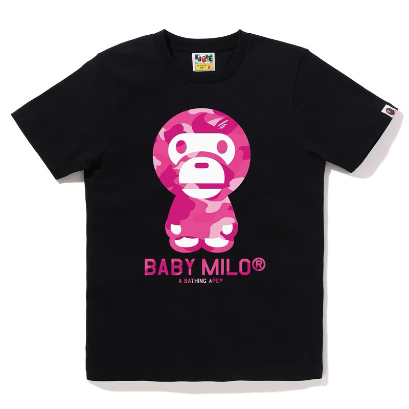 BAPE Ape Head Camo Shark Print Crew Neck Short Sleeve T‑Shirt Unisex
