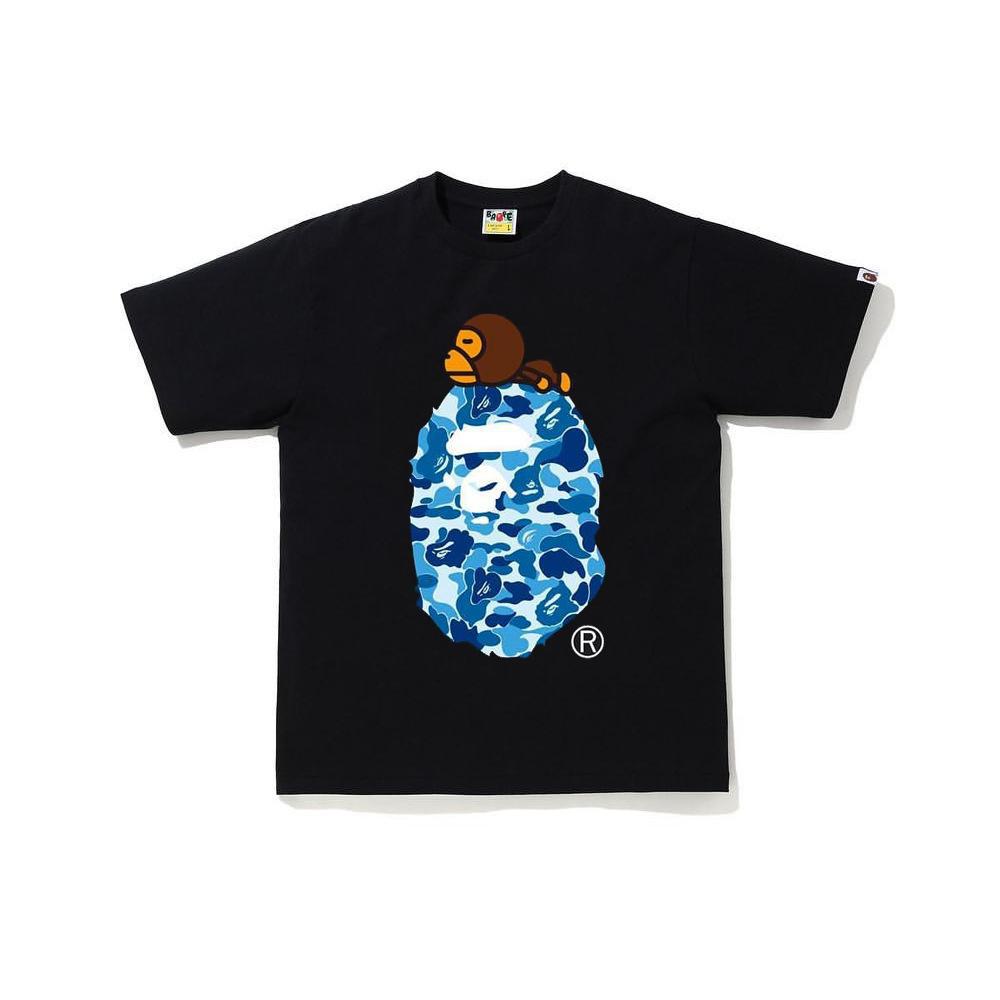Bape Camo Ape Head Print Graphic Short Sleeve Tee Streetwear Unisex