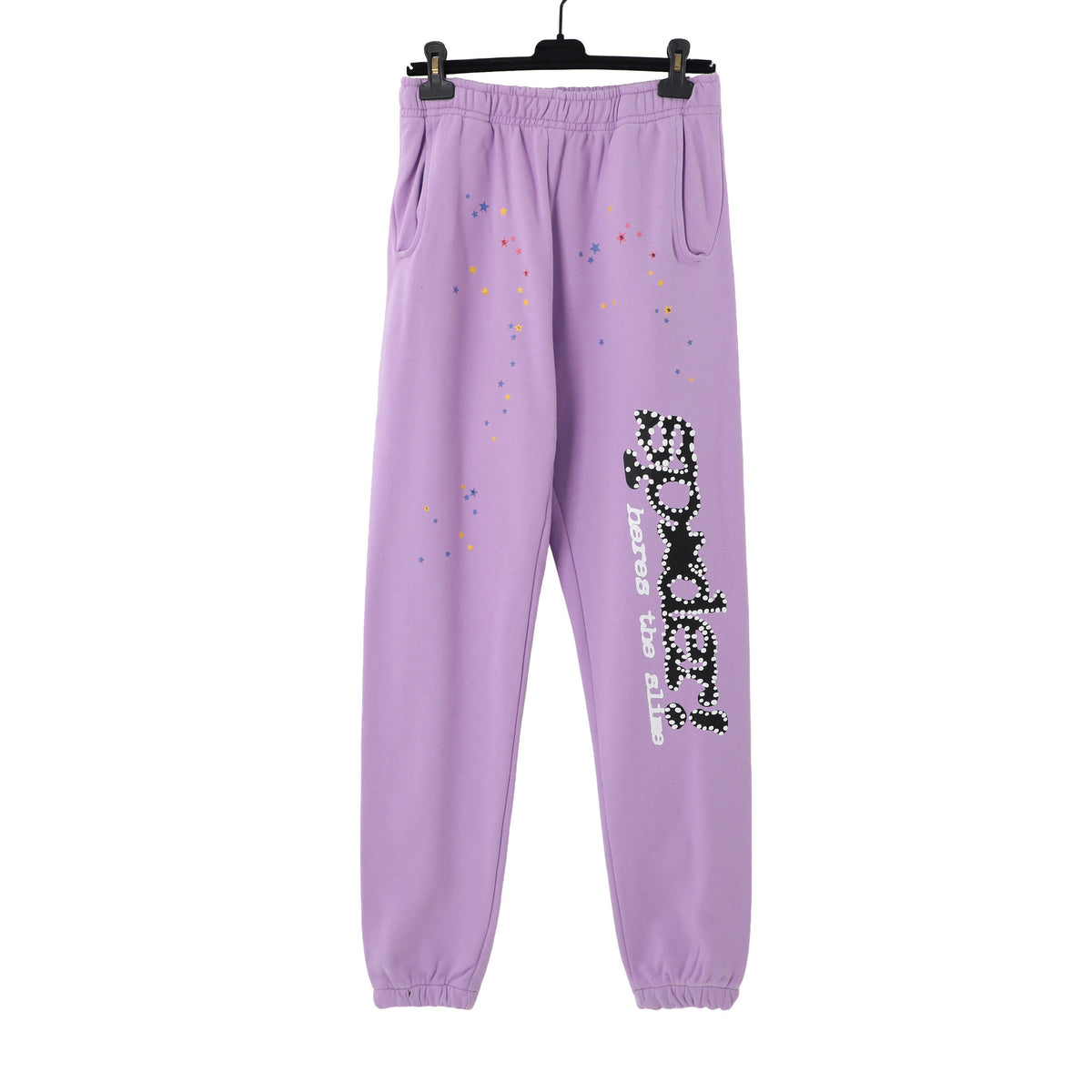 Sp5der Foam Print Spider Web Hoodie Sweatshirt Jogger Pants Set