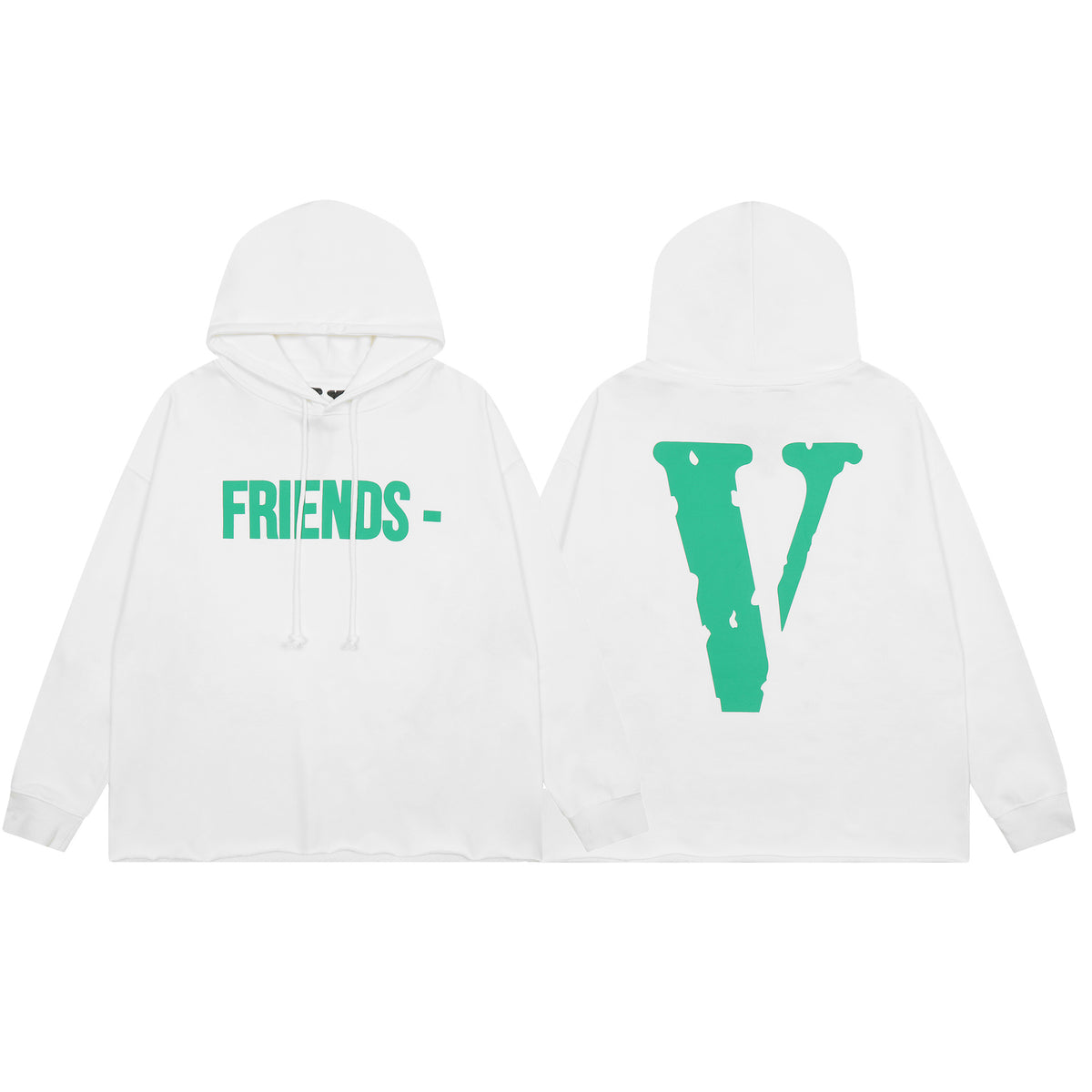 Vlone Friends Big V Logo American Style Unisex Hoodie