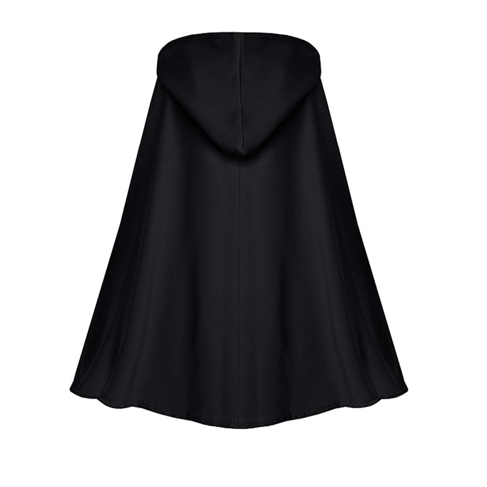 Halloween Men Reaper Cosplay Medieval Hooded Cloak Multi‑Color Cape