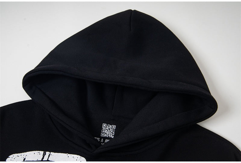 Cough Syrup Graphic Hoodie Vintage Letter Print HipHop Street Pullover