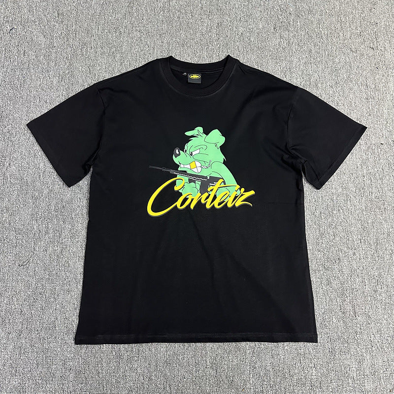 Corteiz Circle Logo Graphic Oversized Tee Streetwear Unisex