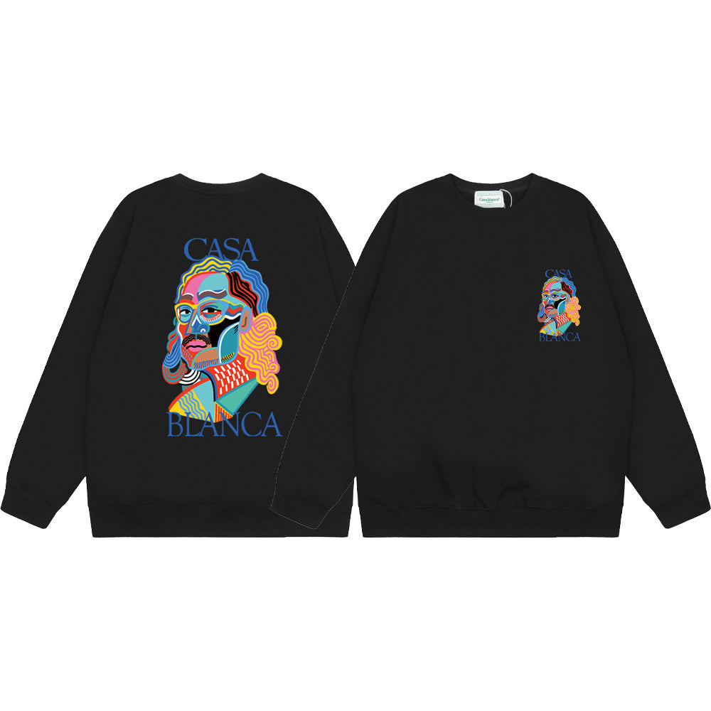Casablanca Graphic Print Crew Neck French Terry Sweatshirt Unisex
